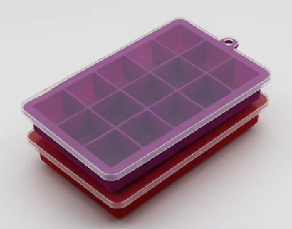 Cube Silicone Mold with a Lid